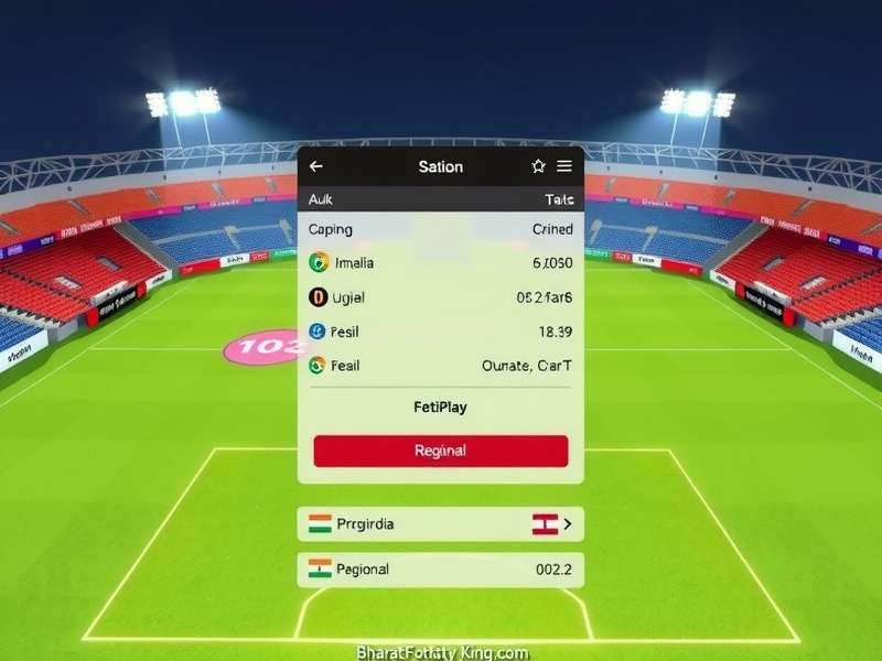 Bharat Footy King multiplayer mode interface
